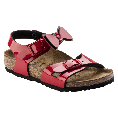 Blizgios raudonos spalvos vaikiškos basutės Birkenstock 1005433