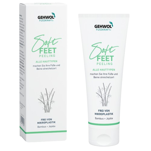 Šveičiamasis kremas su bambukų pudra GEHWOL FUSSKRAFT Soft Feet Scrub