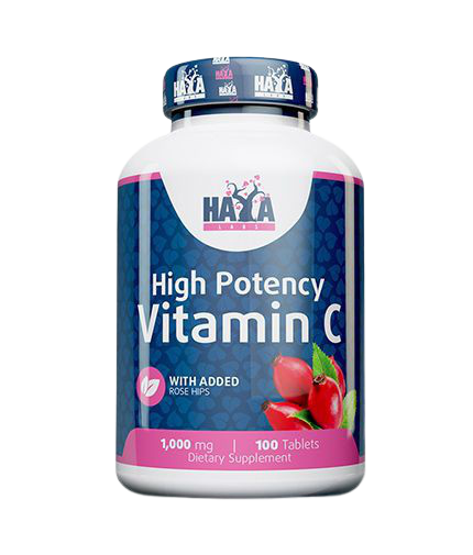  Haya Labs High Potency Vitamin C with Rose Hips 100 tab. 