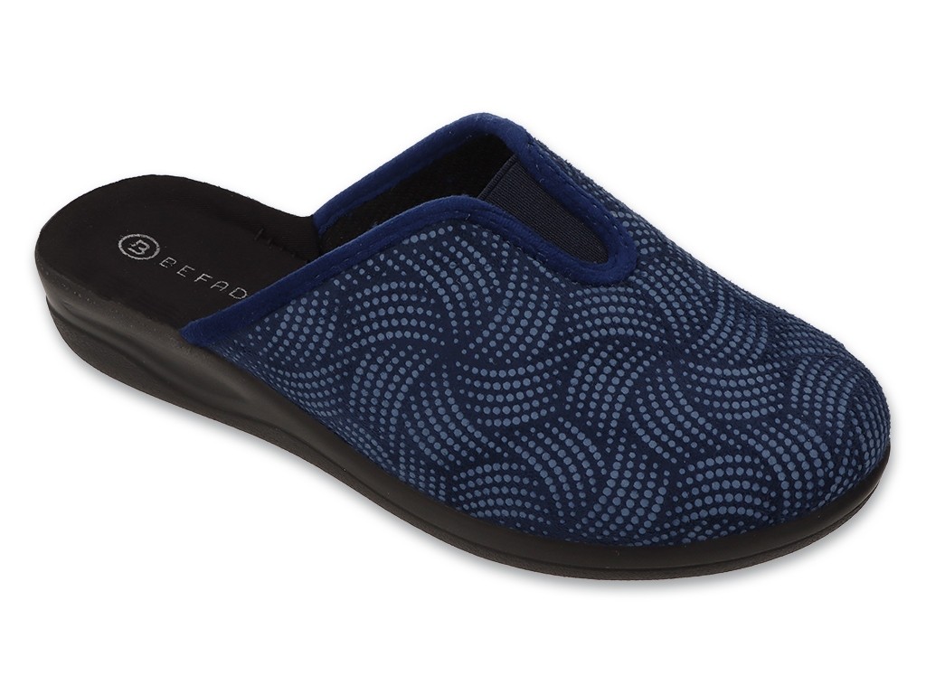 Mėlynos moteriškos šlepetės BEFADO HOME & GO 551D019