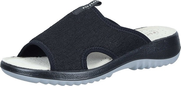 Juodos spalvos moteriškos FlyFlot šlepetės 700823-01