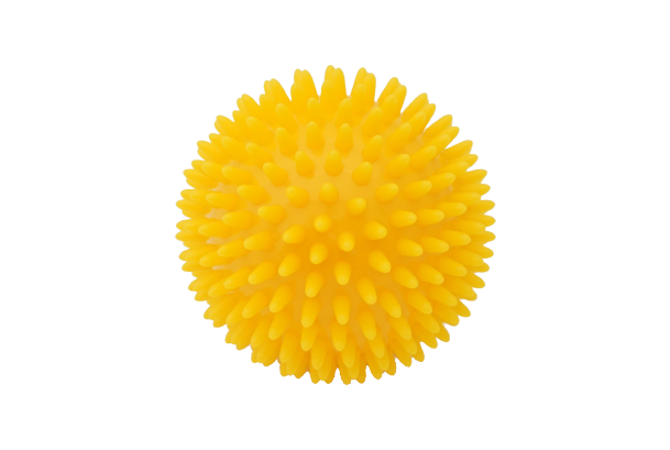 Geltonos spalvos masažo kamuoliukas Kine-MAX PROFESSIONAL MASSAGE BALLS Ø 9 cm 