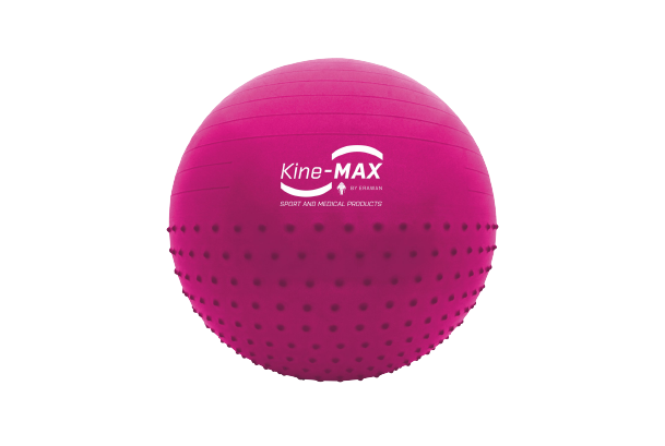 Rožinės spalvos mankštos kamuolys Kine-MAX Ø 65 cm 