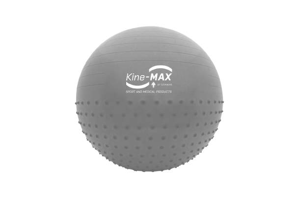 Sidabrinės spalvos mankštos kamuolys Kine-MAX Ø 65 cm 
