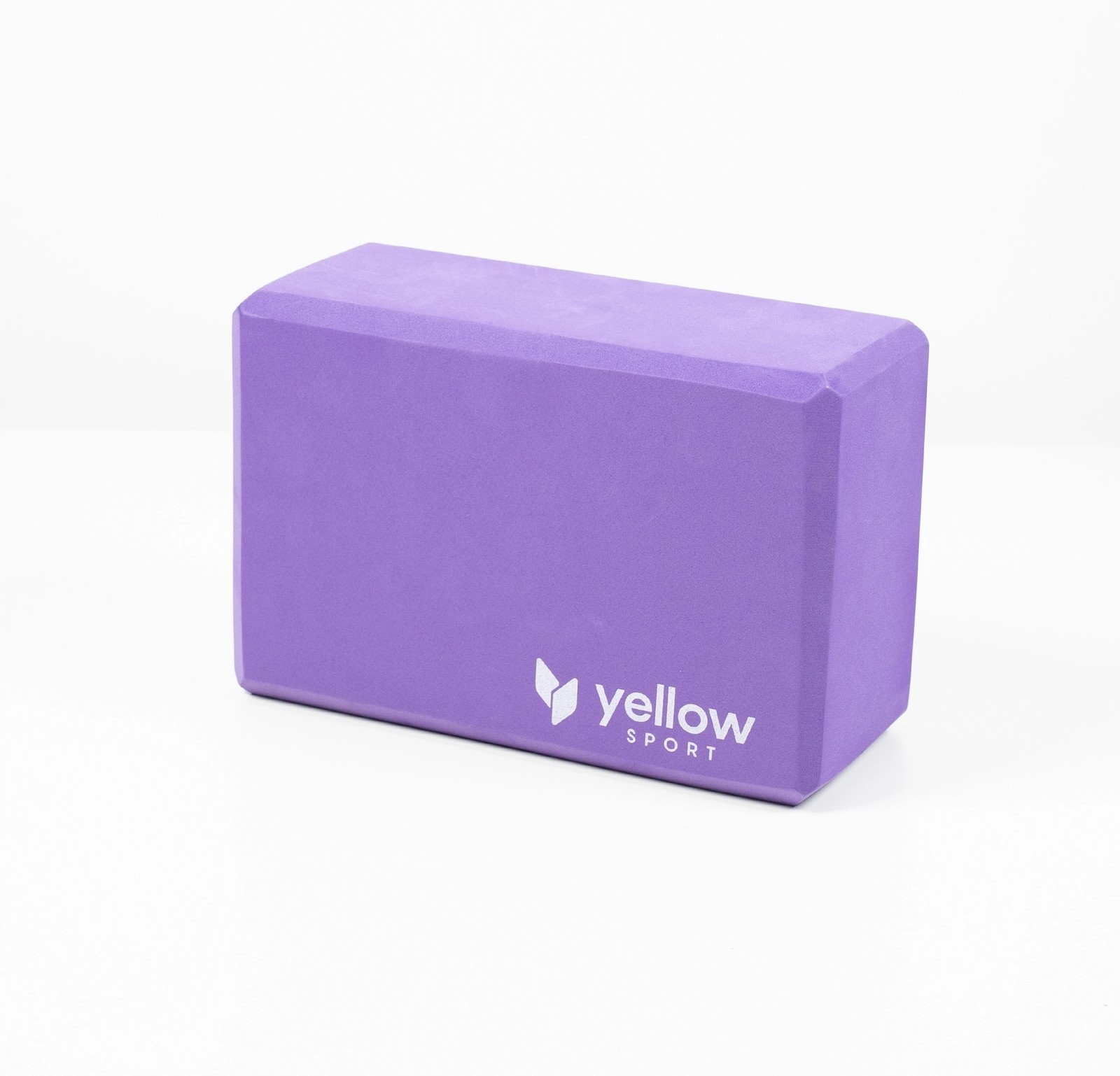 Violetinės spalvos jogos blokelis yellowBLOCK Yoga EVA
