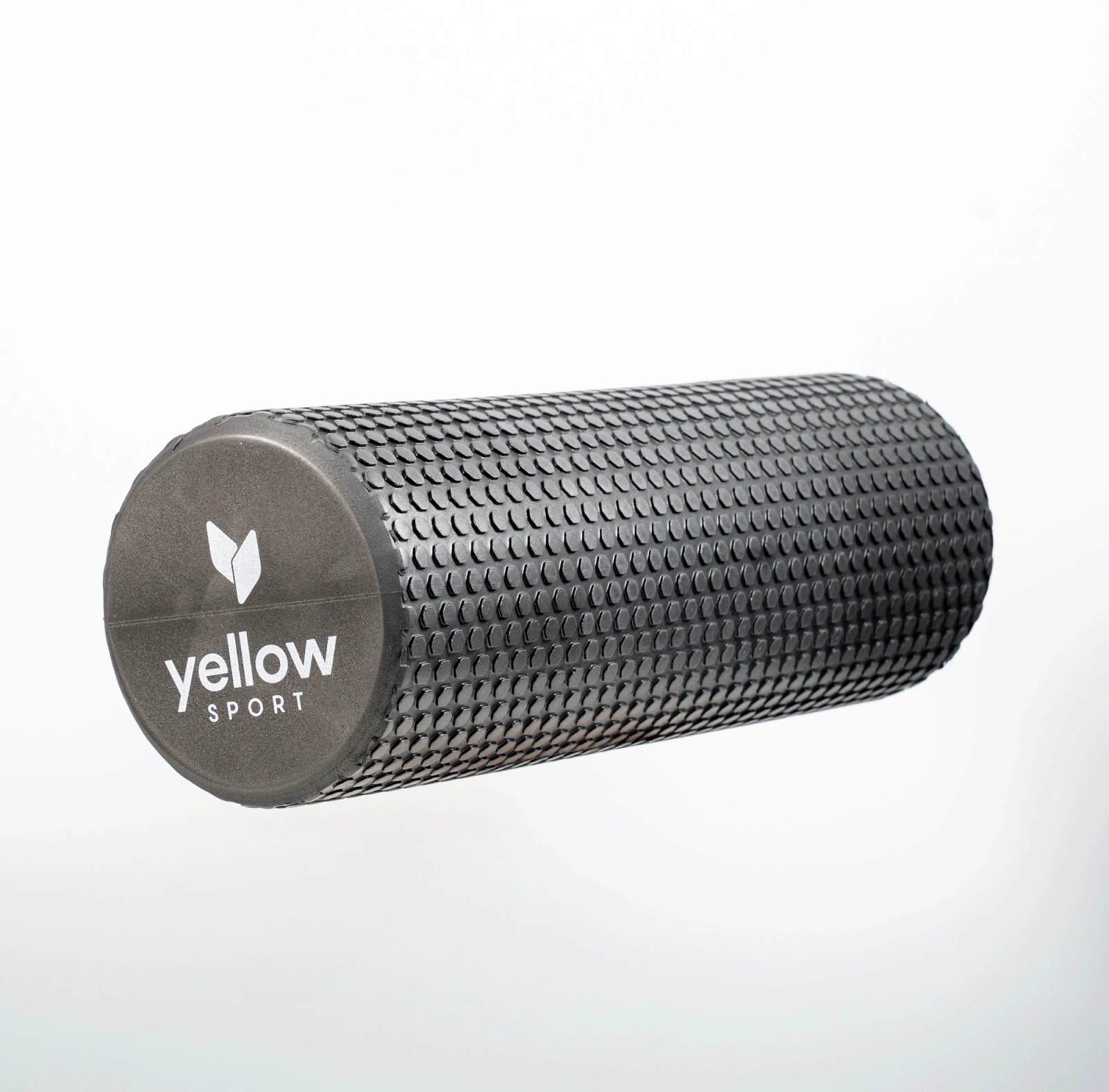Juodas masažinis volelis su iškilimais yellowROLLER EVA, 45 cm