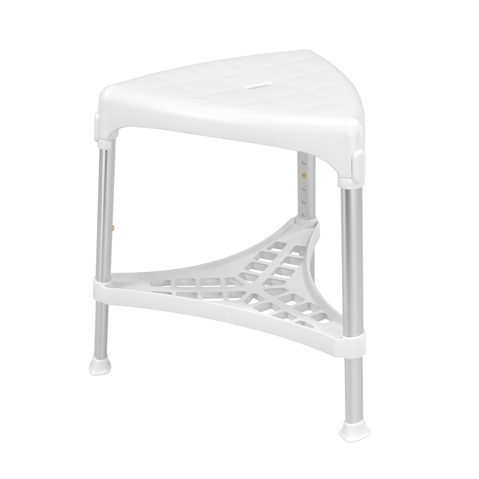 Trikampė dušo kėdė su padėklu Kid-man TRIKISHD