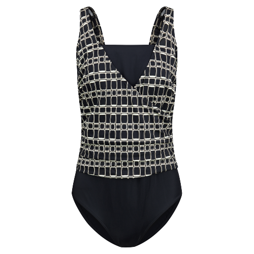 Juodos spalvos pooperacinis maudymosi kostiumėlis Ravenna 59611