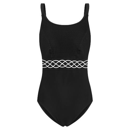 Juodos spalvos pooperacinis maudymosi kostiumėlis Rimini 59610