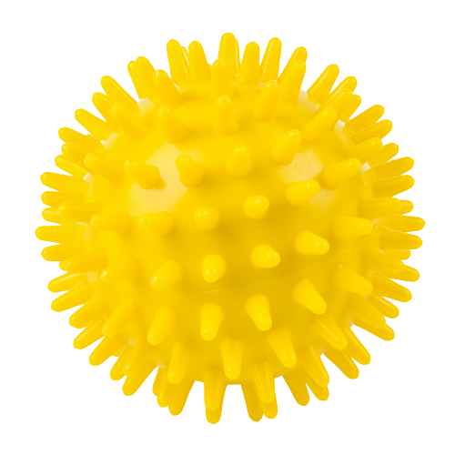 Geltonos spalvos masažo kamuoliukas Timago Ø 7 cm