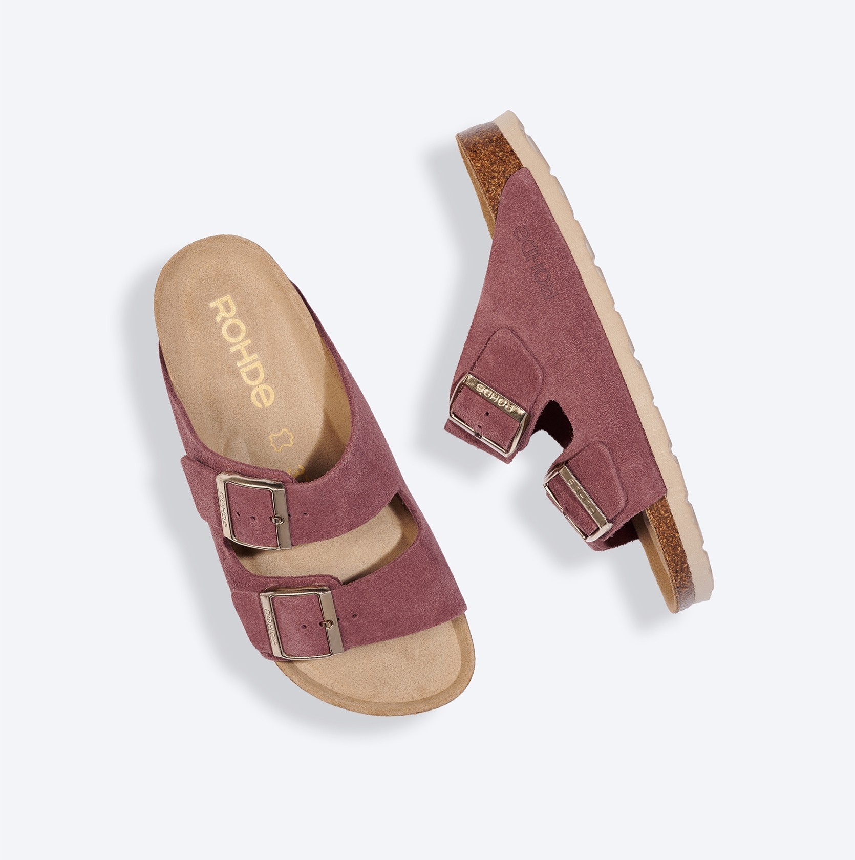 Rožinės spalvos moteriškos šlepetės ROHDE SUNNYS N°12 5590-47