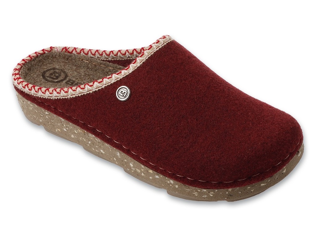 Bordo moteriškos šlepetės BEFADO HOME & GO 155D228