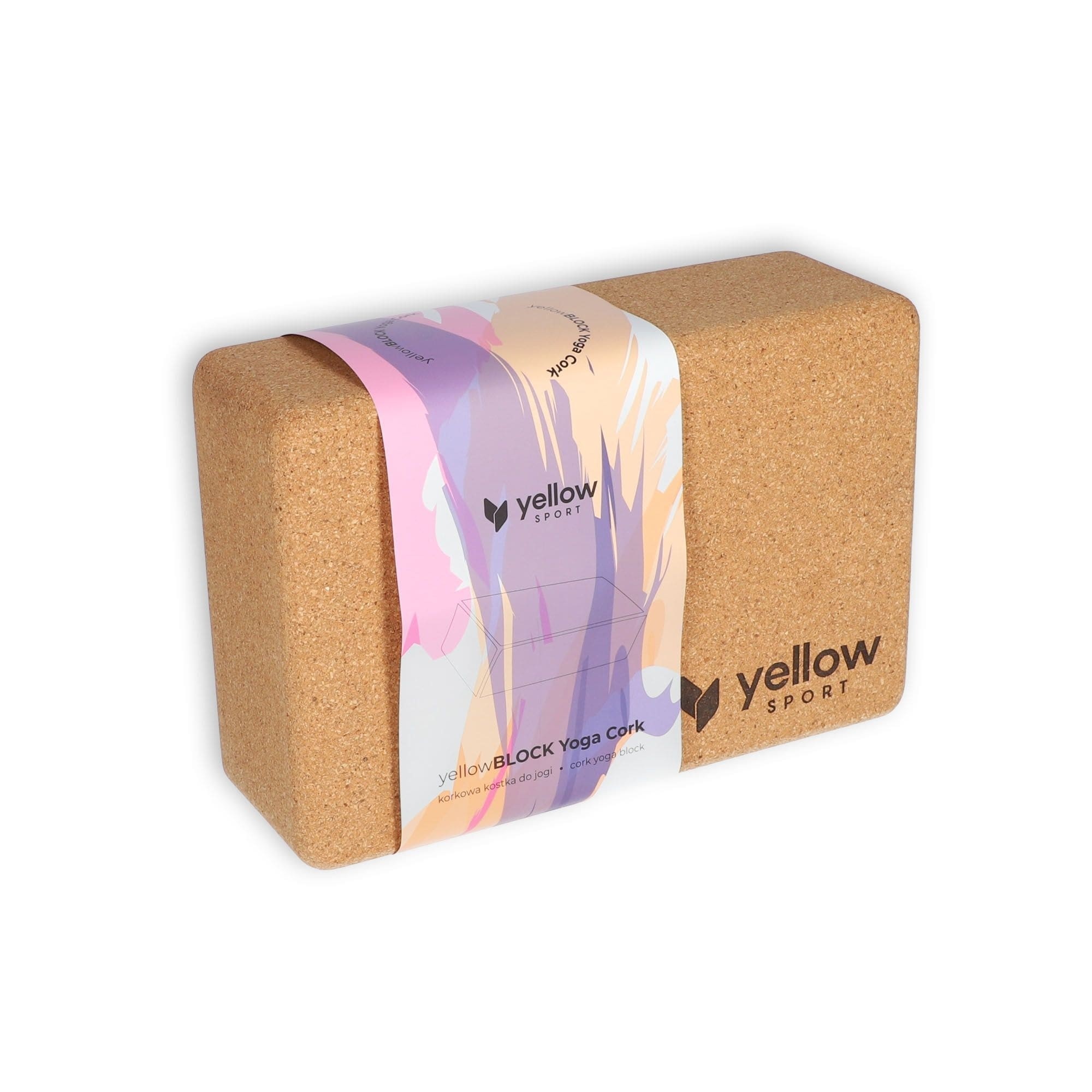 YellowBLOCK Yoga Cork jogai skirta kaladėlė