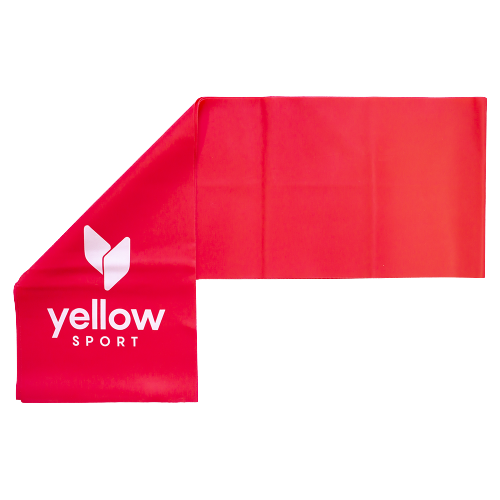 Raudonos spalvos treniruočių guma YellowFlat