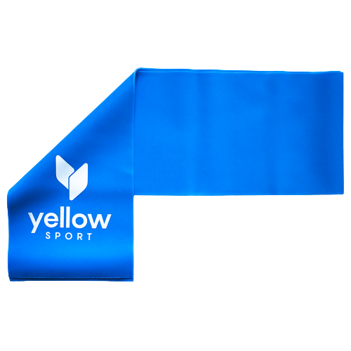 Mėlynos spalvos treniruočių guma YellowFlat