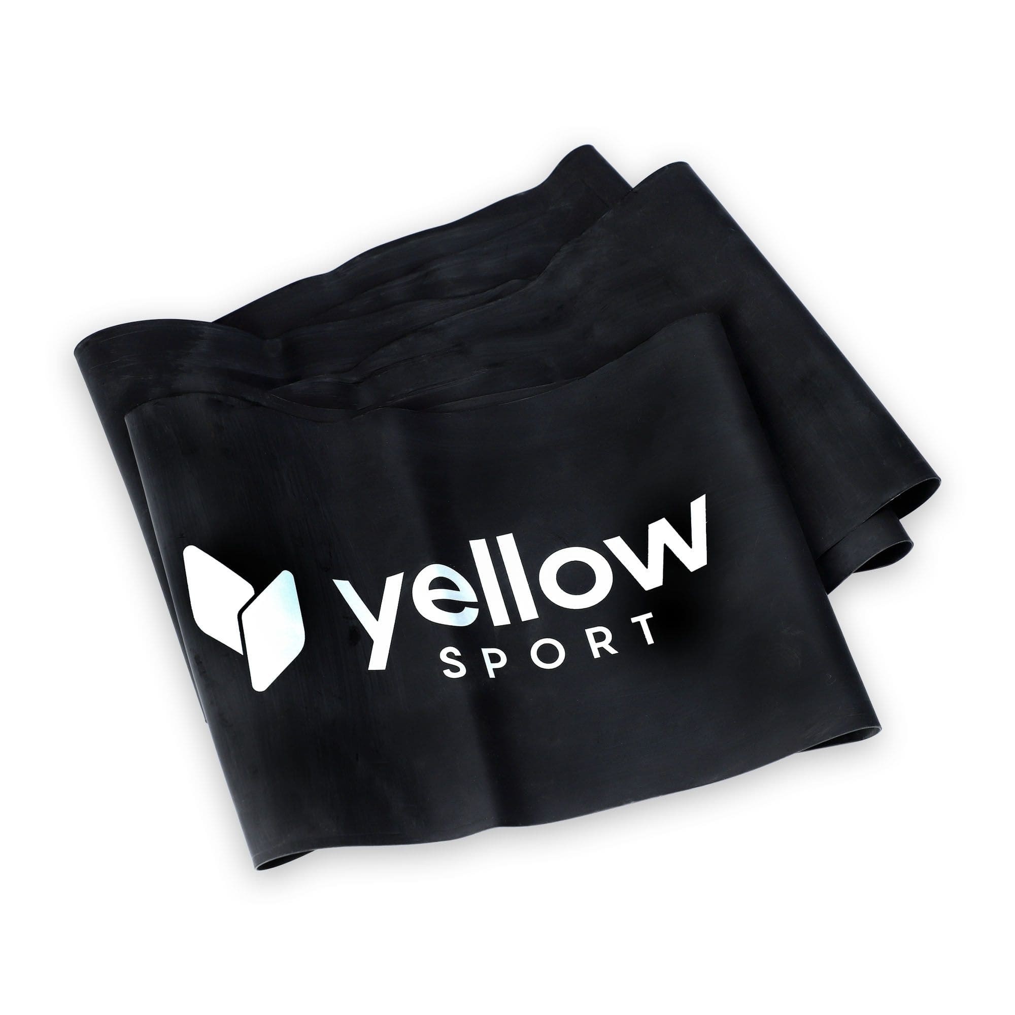 Juodos spalvos treniruočių guma YellowFlat