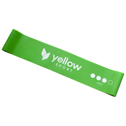 Žalios spalvos treniruočių guma-kilpa YellowLoop