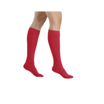 Raudonos spalvos kompresinės kojinės iki kelių moterims MAGIC COLORS by Sigvaris