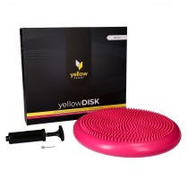 Rožinės spalvos pusiausvyros pagalvėlė YellowDisk
