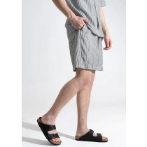Juodos spalvos odinės vyriškos šlepetės ROHDE SUNNYS N°32 5925
