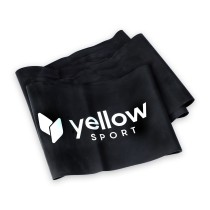 Juodos spalvos treniruočių guma YellowFlat