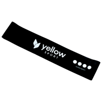 Juodos spalvos treniruočių guma-kilpa YellowLoop