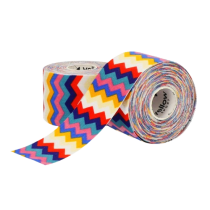 KinezioteipasYellowTAPE-spalvotas zigzagas, 5cm x 5cm