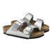 Sidabro spalvos moteriškos šlepetės Birkenstock 1012282 