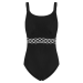 Juodos spalvos pooperacinis maudymosi kostiumėlis Rimini 59610