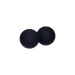 Juodos spalvos dvigubas silikoninis masažo kamuoliukas YellowMassage